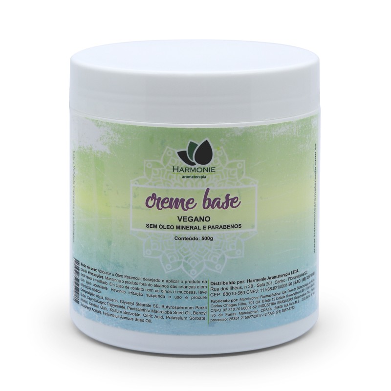 Creme Base Neutro Vegano – 100% Natural - Eleve-se